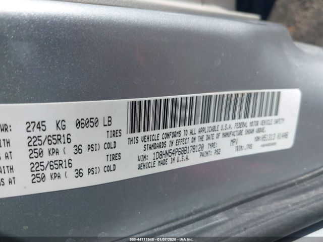 2008 DODGE GRAND CARAVAN 1D8HN54P68B178120 Photo 8