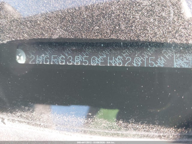 Honda Civic Lx 2014 2HGFG3B50EH520154 Image 9