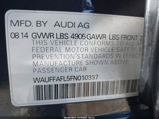 2015 AUDI A4 WAUFFAFL5FN010337 Photo 8