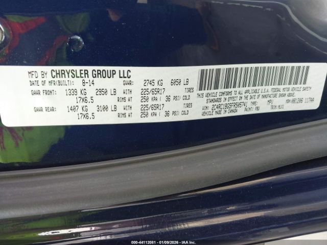 2015 CHRYSLER TOWN & COUNTRY 2C4RC1BG5FR505741 Photo 8