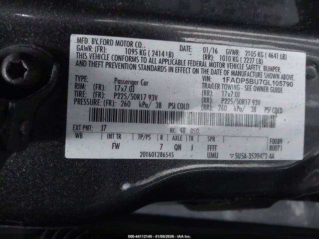 Ford C-max Hybrid Sel 2016 1FADP5BU7GL105790 Image 9