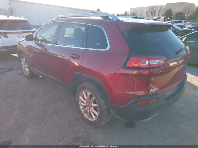 2015 Jeep Cherokee Limited მანქანა იყიდება აუქციონზე, vin: 1C4PJLDSXFW539045, აუქციონის ნომერი: 44112263