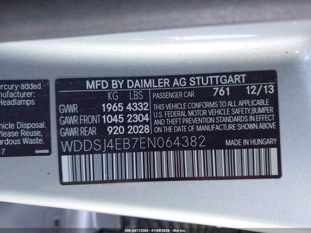 2014 MERCEDES-BENZ CLA 250 WDDSJ4EB7EN064382 Photo 8