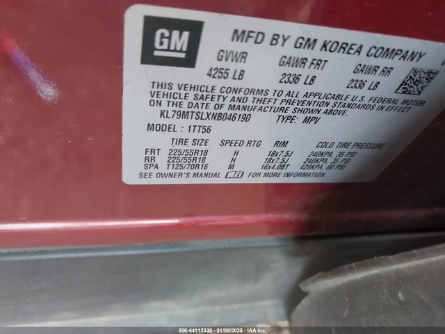 2022 CHEVROLET TRAILBLAZER KL79MTSLXNB046190 Photo 8