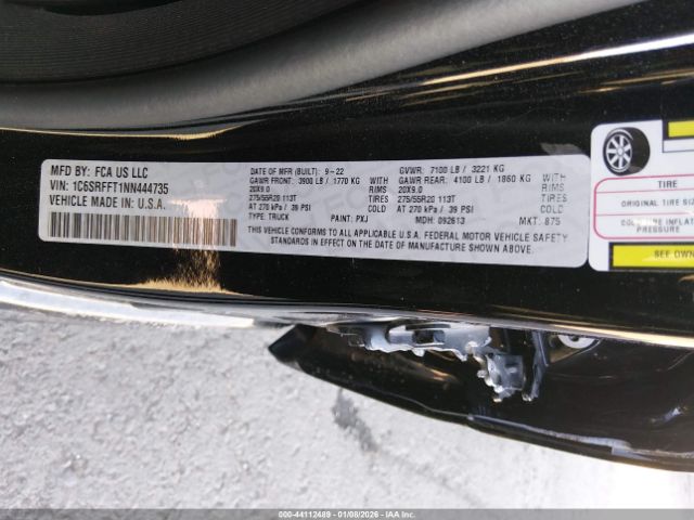 2022 RAM 1500 1C6SRFFT1NN444735 Photo 8