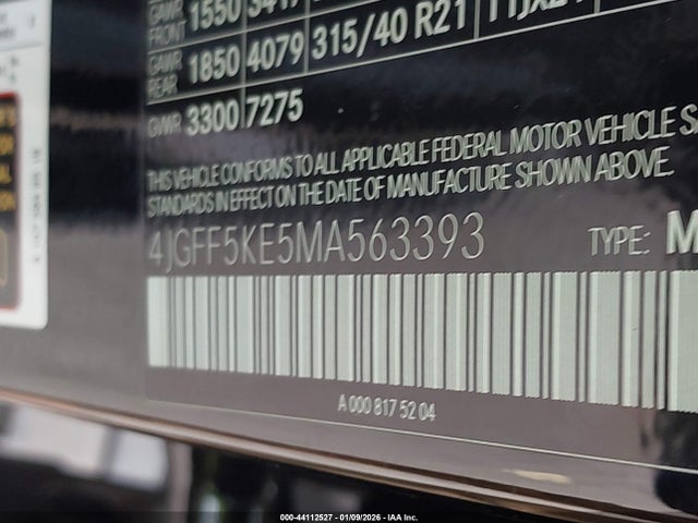 2021 MERCEDES-BENZ GLS 450 4JGFF5KE5MA563393 Photo 8