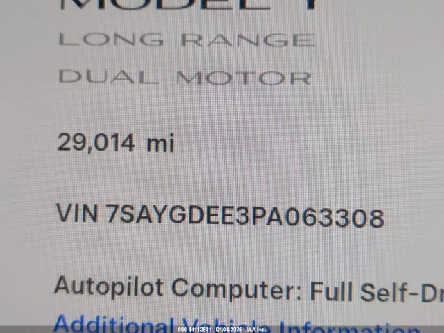 2023 TESLA MODEL Y 7SAYGDEE3PA063308 Photo 8