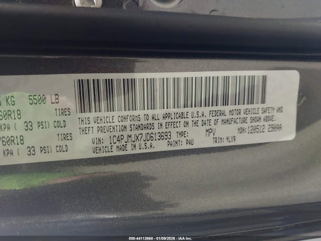 Aukcja sprzedaży 2018 Jeep Cherokee Overland 4x4, vin: 1C4PJMJX7JD613693, numer aukcji: 44112668