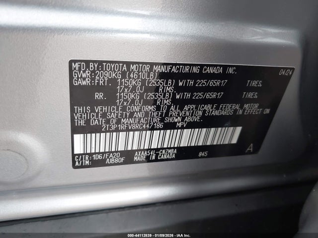 Toyota Rav4 Xle 2024 2T3P1RFV8RC447186 Image 9