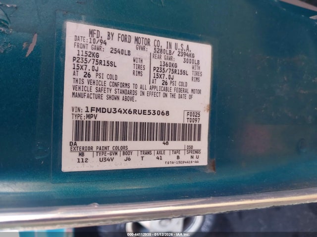1994 FORD EXPLORER 1FMDU34X6RUE53068 Photo 8