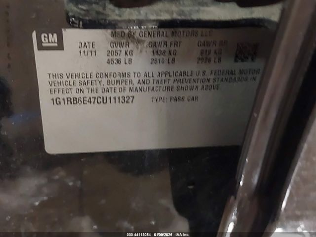 2012 CHEVROLET VOLT 1G1RB6E47CU111327 Photo 8