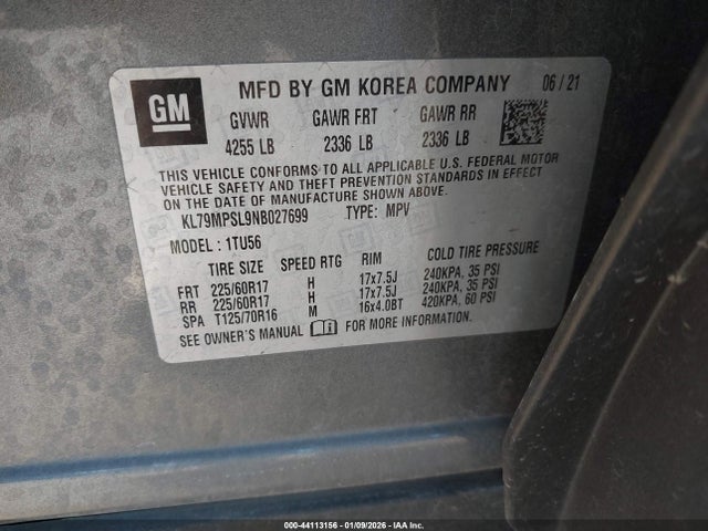 2022 CHEVROLET TRAILBLAZER KL79MPSL9NB027699 Photo 8