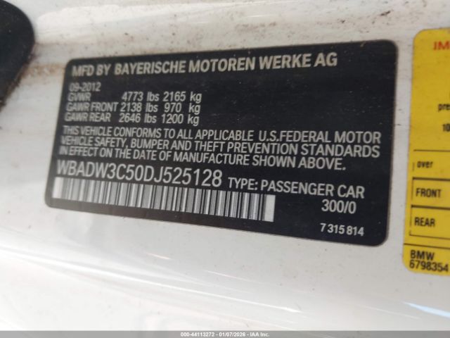 2013 BMW 328I WBADW3C50DJ525128 Photo 8
