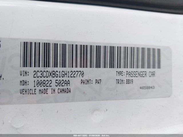 2016 DODGE CHARGER 2C3CDXBG1GH122770 Photo 8