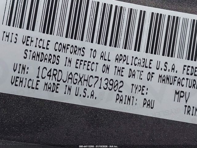 2017 DODGE DURANGO 1C4RDJAGXHC713902 Photo 8