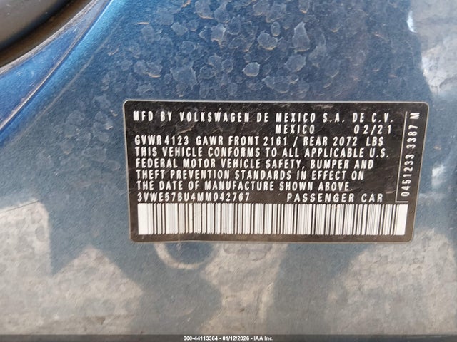 3VWE57BU4MM042767 Volkswagen Jetta 1.4t Sel
