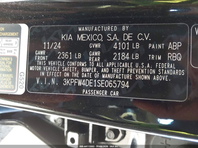 KIA K4 Gt-line 2025 3KPFW4DE1SE065794 Image 9