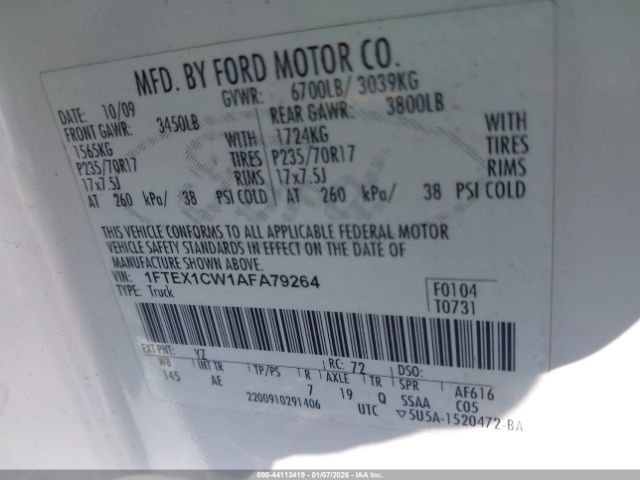 2010 FORD F-150 1FTEX1CW1AFA79264 Photo 8