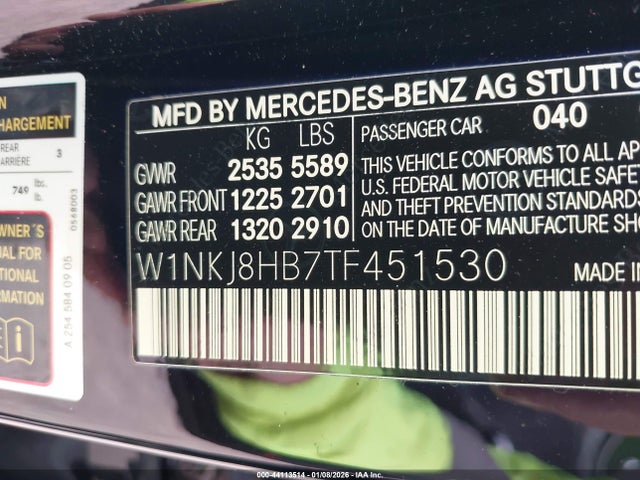 W1NKJ8HB7TF451530 Mercedes-Benz Amg Glc 43 Coupe 4matic