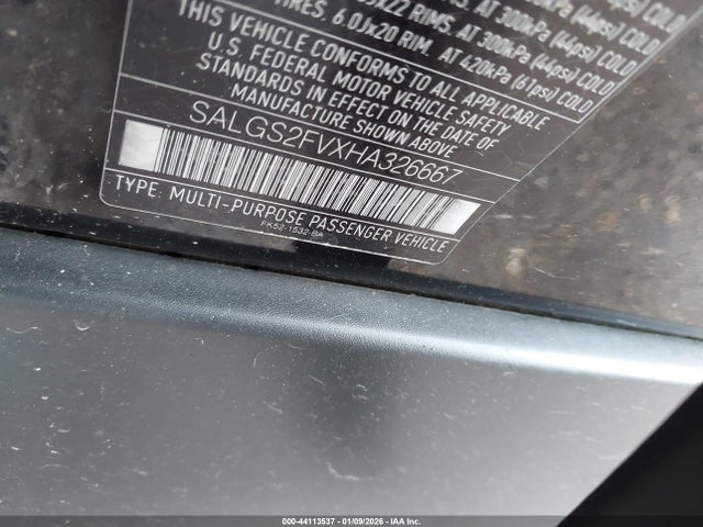 2017 LAND ROVER RANGE ROVER SALGS2FVXHA326667 Photo 8