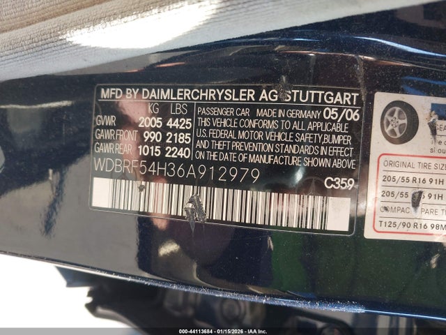 2006 MERCEDES-BENZ C 280 WDBRF54H36A912979 Photo 8