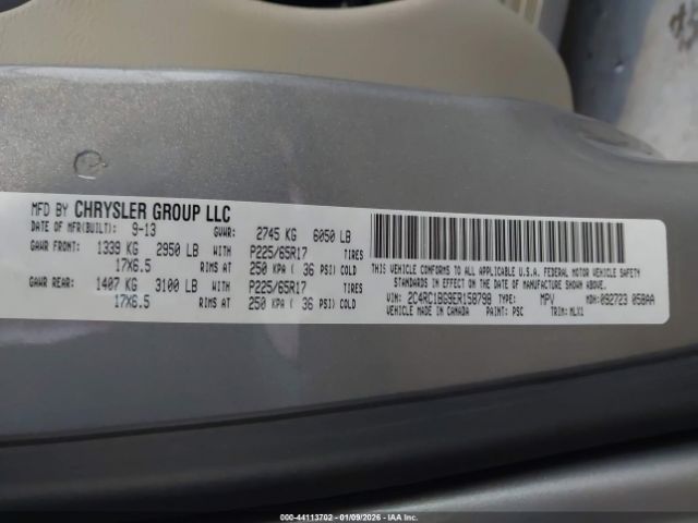 2014 CHRYSLER TOWN & COUNTRY 2C4RC1BG9ER158798 Photo 8