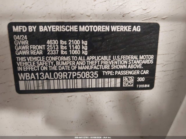 Aukcja sprzedaży 2024 Bmw M235 Gran Coupe I Xdrive, vin: WBA13AL09R7P50835, numer aukcji: 44113761