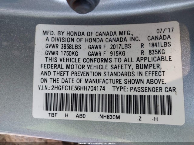 Honda CIVIC SI 2017 2HGFC1E56HH704174 Image 9