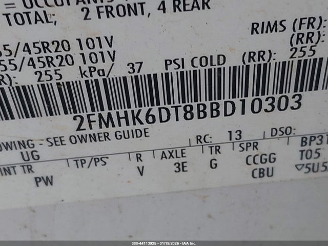 2011 FORD FLEX 2FMHK6DT8BBD10303 Photo 8