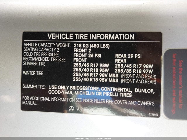 2003 MERCEDES-BENZ SL 500 WDBSK75F43F016811 Photo 8