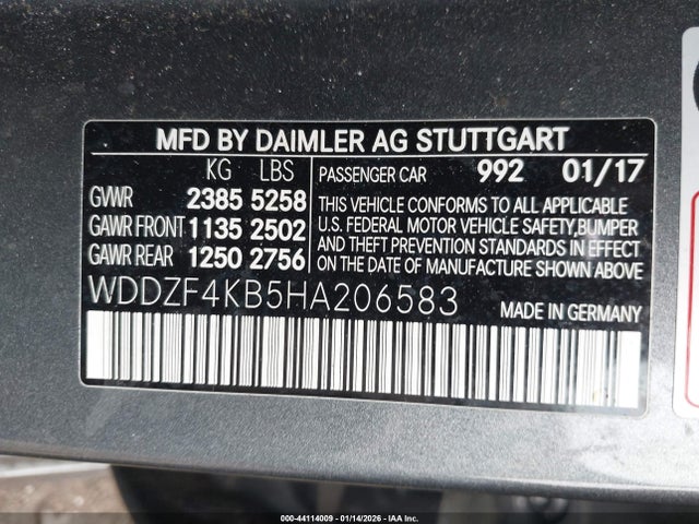 2017 MERCEDES-BENZ E 300 WDDZF4KB5HA206583 Photo 8