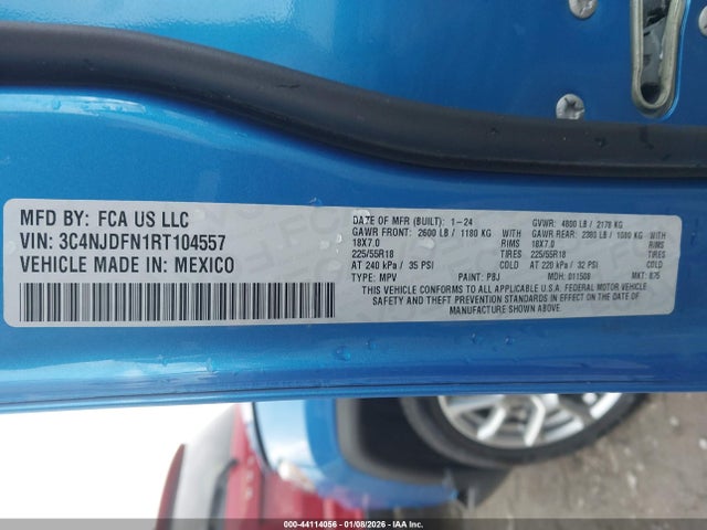 2024 JEEP COMPASS 3C4NJDFN1RT104557 Photo 8