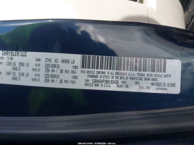 2008 DODGE GRAND CARAVAN 1D8HN54P38B183436 Photo 8