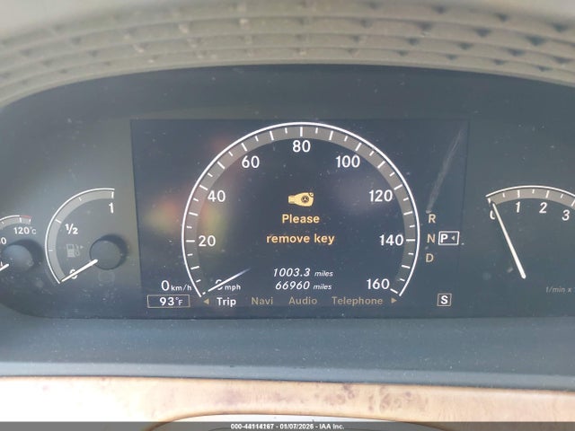 2007 Mercedes-benz S 550 მანქანა იყიდება აუქციონზე, vin: WDDNG71X67A029311, აუქციონის ნომერი: 44114167