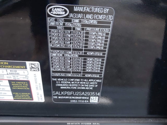 Land Rover Range Rover Se 2025 SALKPBFU2SA293514 Image 9