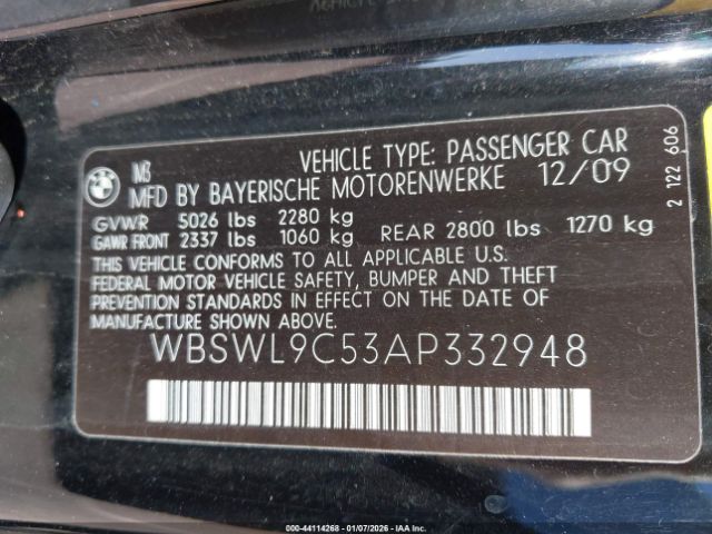 2010 BMW M3 WBSWL9C53AP332948 Photo 8
