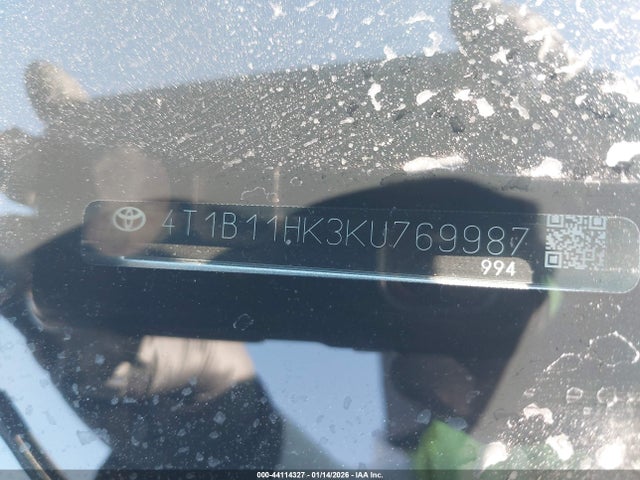 2019 TOYOTA CAMRY 4T1B11HK3KU769987 Photo 8