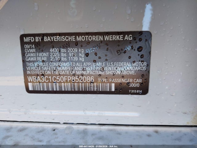 2015 BMW 328I WBA3C1C50FP852086 Photo 8