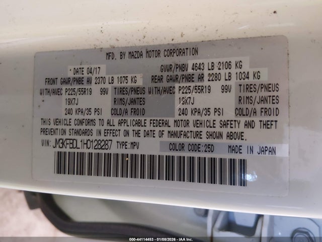 Mazda Cx-5 Grand Touring 2017 JM3KFBDL1H0128287 Image 9