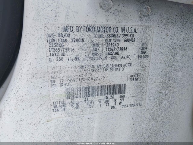 2004 FORD F-250 1FTNW21P04EA47579 Photo 8