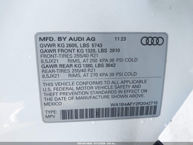 2024 AUDI SQ5 WA1B4AFY2R2042715 Photo 8
