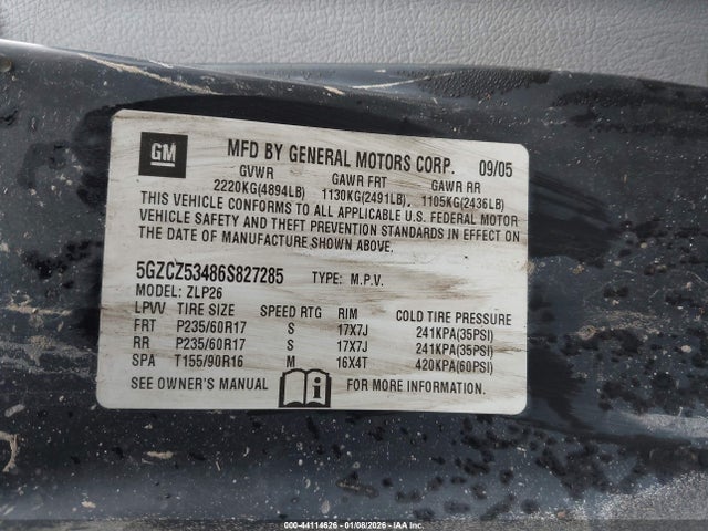 2006 SATURN VUE 5GZCZ53486S827285 Photo 8