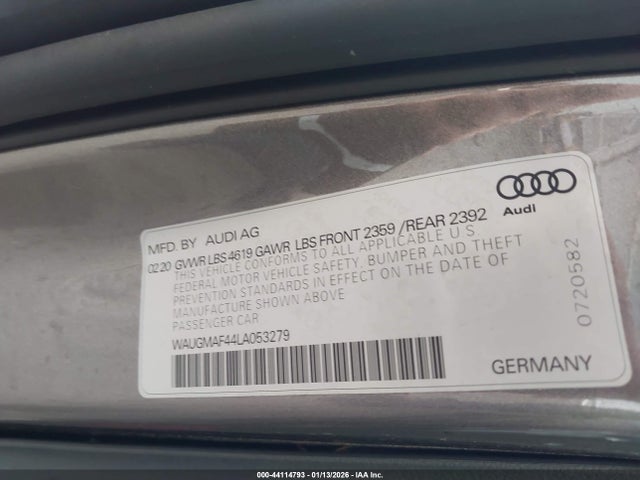 2020 AUDI A4 WAUGMAF44LA053279 Photo 8