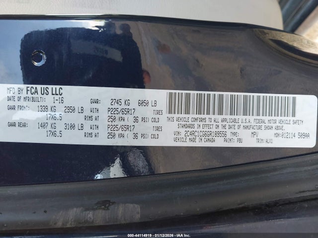 2016 CHRYSLER TOWN & COUNTRY 2C4RC1CG6GR189556 Photo 8