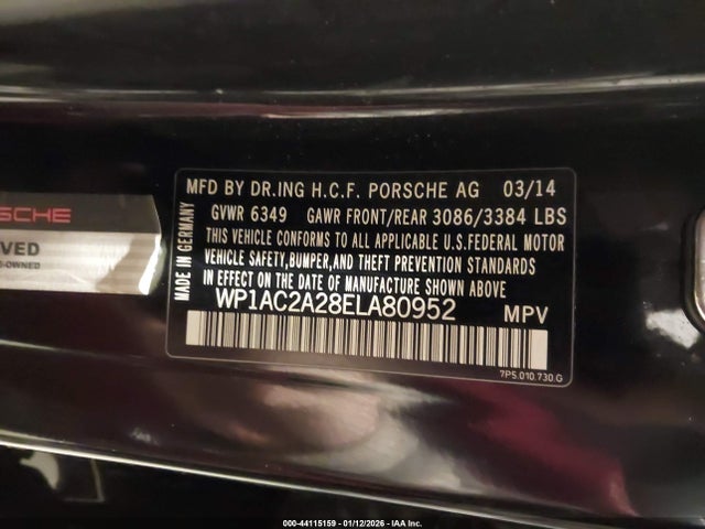 2014 PORSCHE CAYENNE WP1AC2A28ELA80952 Photo 8