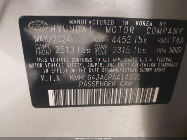 2024 HYUNDAI SONATA KMHL64JA6RA414395 Photo 8