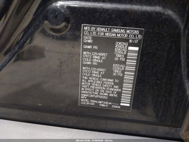 Продажа на аукционе авто 2018 Nissan Rogue Sv, vin: KNMAT2MT1JP515352, номер лота: 44115194