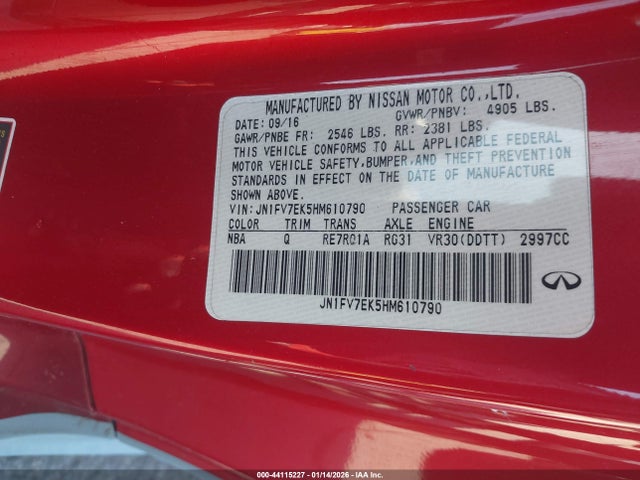 2017 INFINITI Q60 JN1FV7EK5HM610790 Photo 8