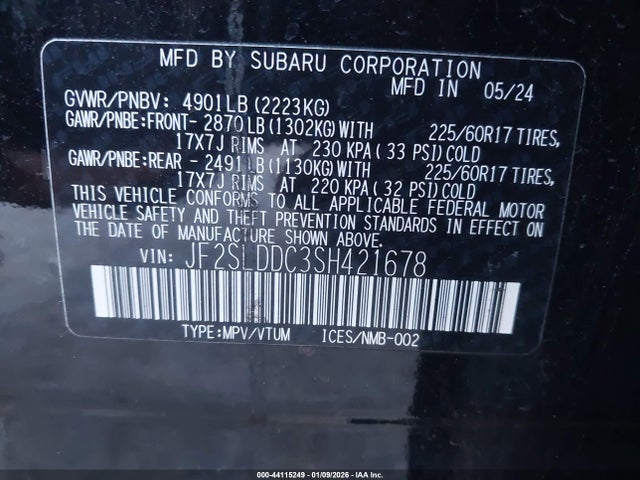 Subaru Forester Premium 2025 JF2SLDDC3SH421678 Image 9