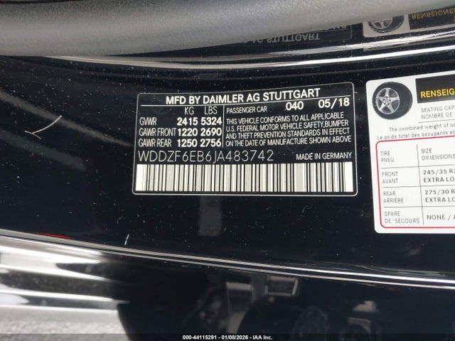 2018 MERCEDES-BENZ AMG E 43 WDDZF6EB6JA483742 Photo 8